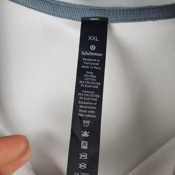 Lululemon Tech Pique Polo Shirt Men’s XXL New With Flaw Store Pull Activewear - Picture 7 of 11